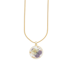Pressed Birth Flower Necklace